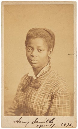 Item #528770 [Photograph]: Amy Smith, Identified African-American Woman, 1876. Amy SMITH