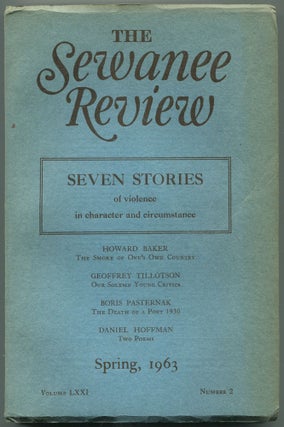 Item #529331 The Sewanee Review – Volume LXXI, Number 2, April-June, 1963. Helen HUDSON,...