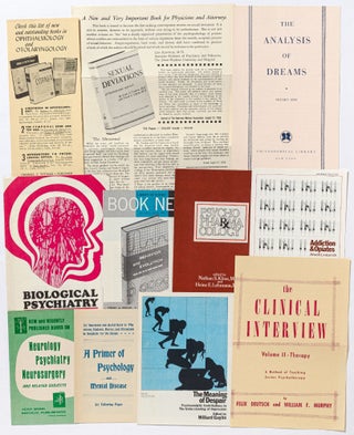 [Archive]: A Collection of over 100 Mid-Century Publishers' Prospectuses for Books on Psychology, Medicine, and Science