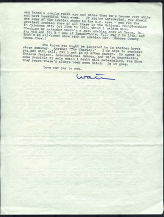 Two Page Typed Letter Signed