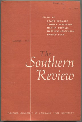 Item #530213 The Southern Review – Volume XI, Number 3, July, 1975. Donald E. STANFORD, William...