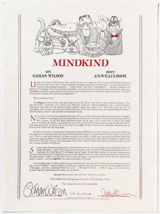 Broadside]: Mindkind. J. N. Gahan Wilson WILLIAMSON.