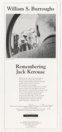 Broadside]: Remembering Jack Kerouac. William S. BURROUGHS.