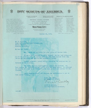 Letters to Detroit Boy Scout Goddard Light: documenting his ill-fated trip to the 1929 World Scout Jamboree in England, including Four Letters by Robert Baden-Powell, founder of the Boy Scouts Association