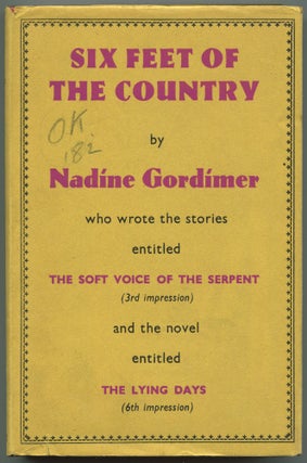 Item #532066 Six Feet of the Country. Nadine GORDIMER