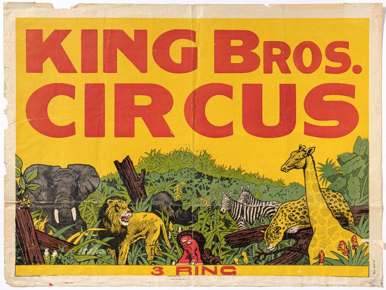 Item #532130 [Poster]: King Bros. Circus. King Bros. Circus.