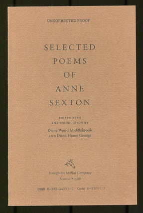 Item #532137 Selected Poems of Anne Sexton. Anne SEXTON