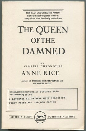 The Queen of the Damned. Anne RICE.