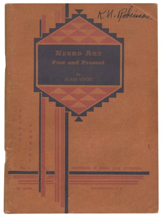 Item #532516 Negro Art Past and Present. Alain LOCKE