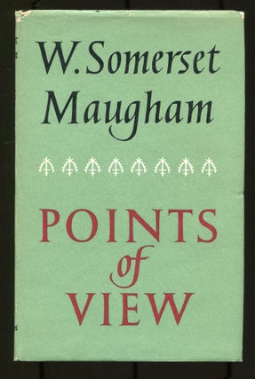 Item #533613 Points of View. W. Somerset MAUGHAM