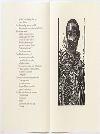 [Publisher's Prospectus]: Oresteia: A Version by Ted Hughes. Woodcuts by Leonard Baskin