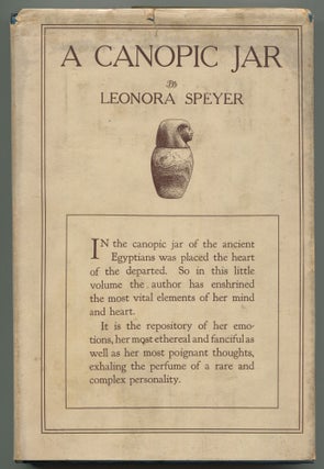 Item #534098 A Canopic Jar. Leonora SPEYER