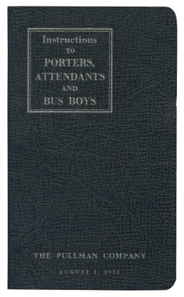 Item #534151 Instructions to Porters, Attendants and Bus Boys