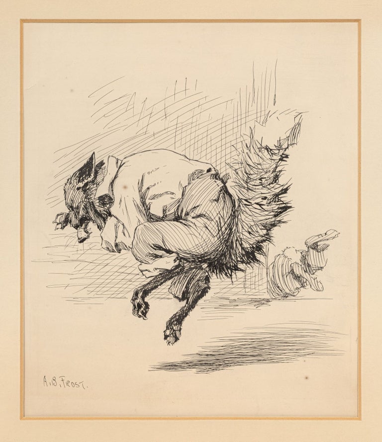 Brer Rabbit Sketching Original Drawing : “Brer Rabbit spit his eyes full er terbarker joose ...