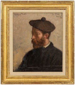 Item #534258 [Original Painting] Portrait of A.B. Frost, 1884. Augustus S. DAGGY, A B. Frost