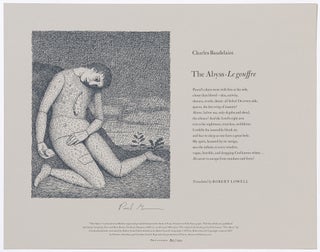 Item #534555 [Broadside]: The Abyss / Le gouffre. Charles BAUDELAIRE