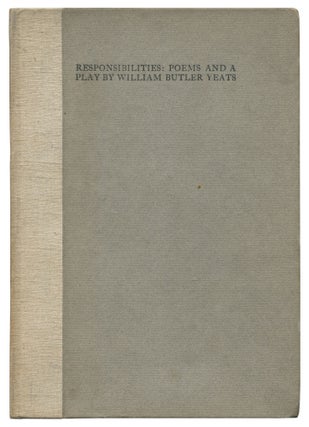 Item #534615 Responsibilities: Poems and a Play. William Butler YEATS