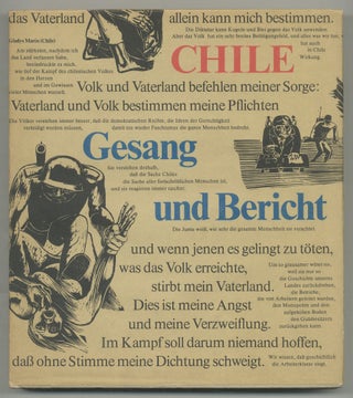 Item #534761 Chile: Gesang und Bericht [Chile: Song and Report
