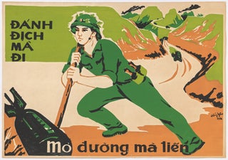 Item #534771 [North Vietnamese Propaganda Poster] “ ánh ch Mà i – M ý ng mà ti n”...
