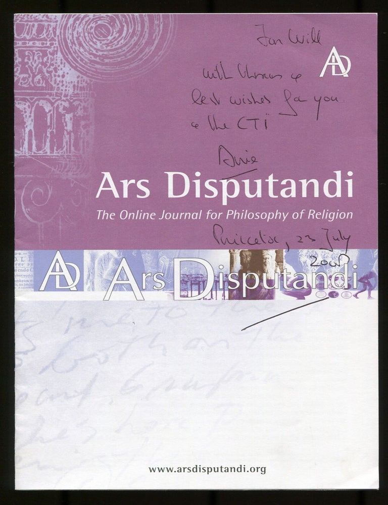 Item #534802 Ars Disputandi: The Online Journal for Philosophy of Religion &ndash; Volume 1 (2001). Arie L. MOLENDIJK.