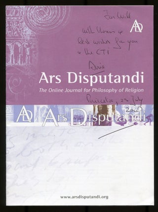 Ars Disputandi: The Online Journal for Philosophy of Religion &ndash; Volume 1 (2001. Arie L. MOLENDIJK.