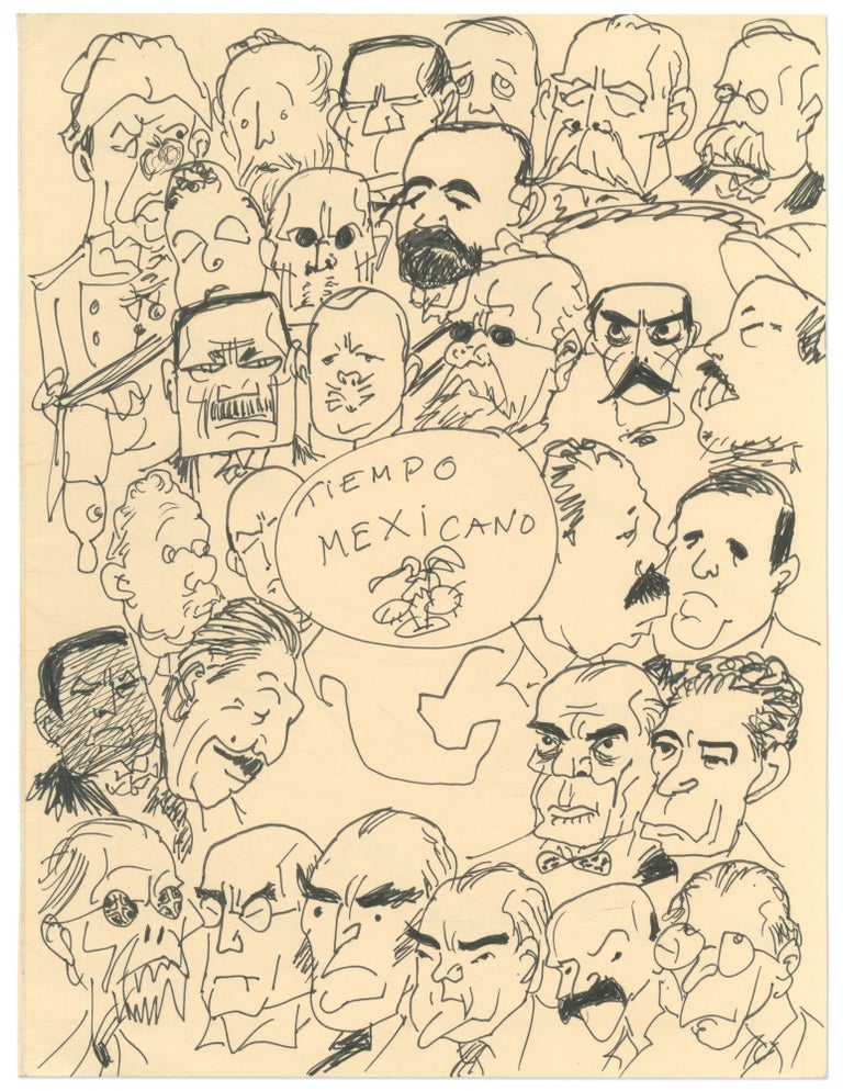Item #535211 [Original Art]: Tiempo Mexicano [Portraits of 28 Mexican Revolutionaries and Leaders]. Carlos FUENTES.
