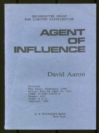 Item #535538 Agent of Influence. David AARON