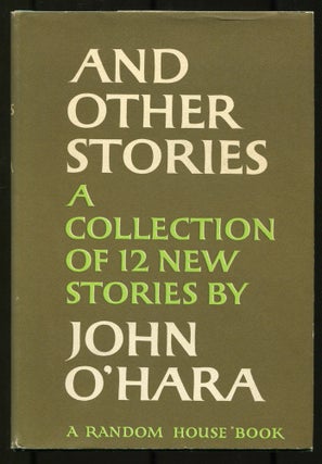 Item #536215 And Other Stories. John O'HARA