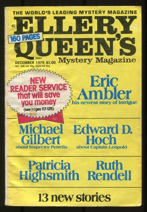 Item #536375 Ellery Queen's Mystery Magazine – Vol. 66, No. 6, December 1975. Ellery QUEEN