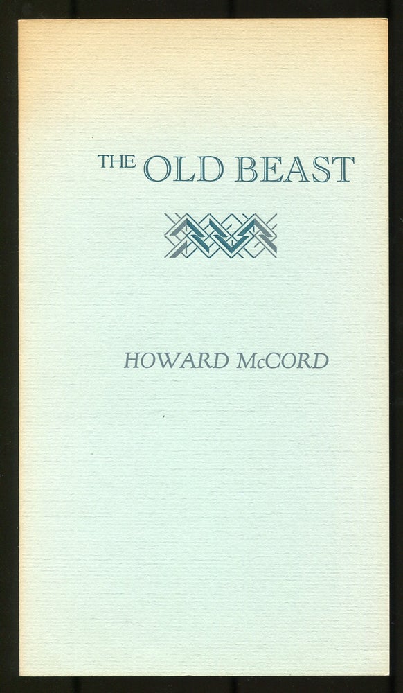 Item #536978 The Old Beast. Howard McCORD.