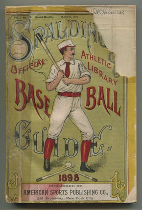Item #537038 Spalding's Official Athletic Library Base Ball Guide 1898. Henry CHADWICK