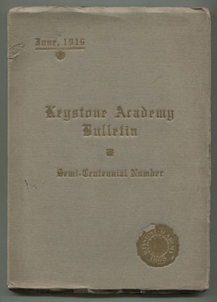 Item #537051 Fiftieth Annual Catalogue of Keystone Academy (Founded 1868) A School Home for Young...