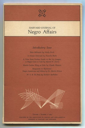 Item #537110 Harvard Journal of Negro Affairs. Vol. 1, No. 1 - Vol. 2, No. 1; 1965-1968