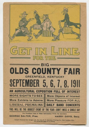 Item #537125 [Broadside]: Get in Line for the Big Old County Fair. Greenfield, Kentucky....