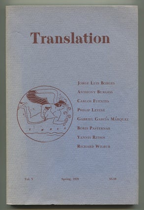 Item #537169 Translation - Spring 1978. Jorge Luis BORGES, Boris Pasternak, Gabriel Garcia...