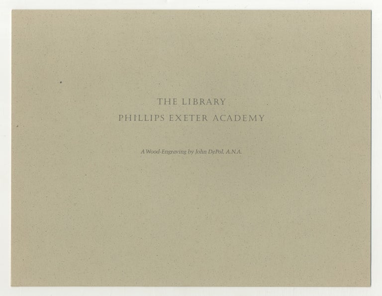 Item #537364 The Library. Phillips Exeter Academy. John DePOL.