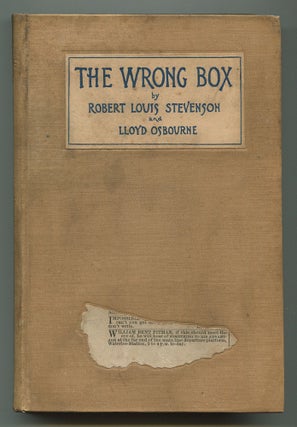Item #538150 The Wrong Box. Robert Louis STEVENSON, Lloyd Osbourne