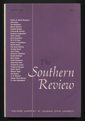 Item #538476 The Southern Review – Volume 22, Number 1, January 1986. C. VANN WOODWARD, Cleanth...