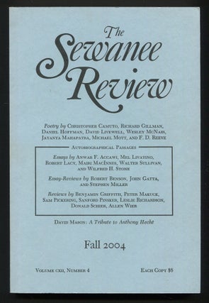 Item #538498 The Sewanee Review – Volume CXII, Number 4, October-December 2004. Mairi MACINNES,...
