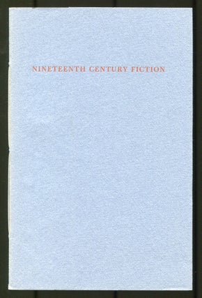 Item #538529 [Exhibition catalog]: Nineteenth Century Fiction, Principally "Three-Deckers": A...