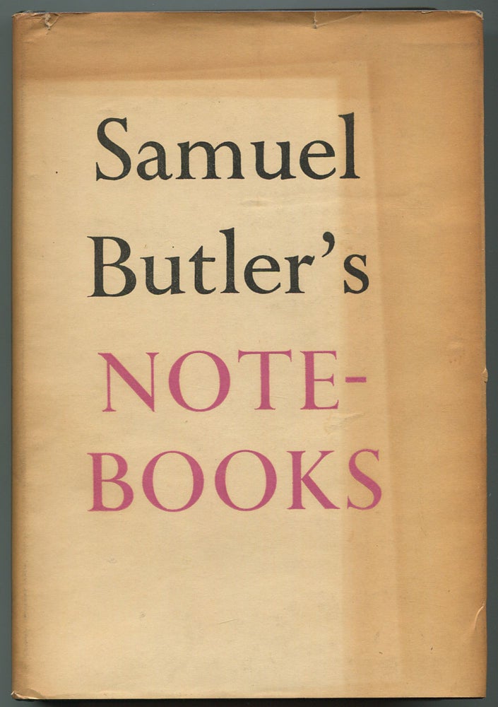 Item #538790 Samuel Butler's Notebooks. Geoffrey KEYNES, selections Brian Hill.