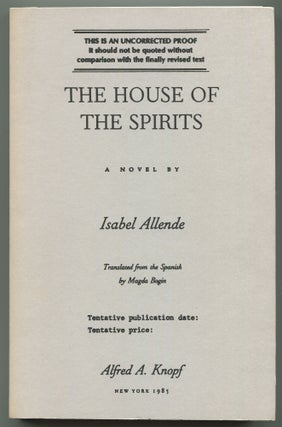Item #538865 The House of the Spirits. Isabel ALLENDE