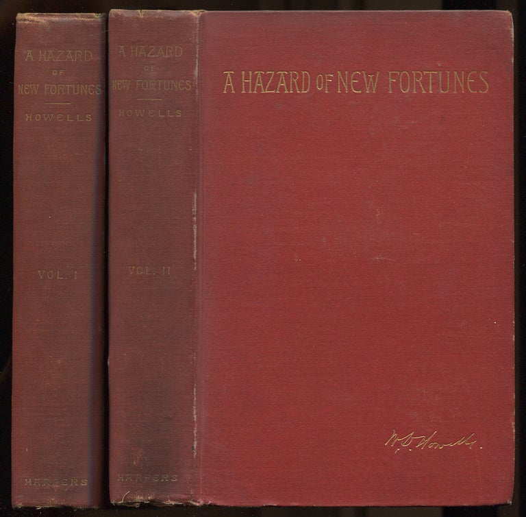 Item #539035 A Hazard of New Fortunes: A Novel: In Two Volumes. William Dean HOWELLS.