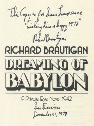 Dreaming of Babylon. A Private Eye Novel 1942.