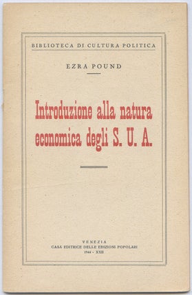 Item #540020 Introduzione alla natura economica degli S.U.A. Ezra POUND