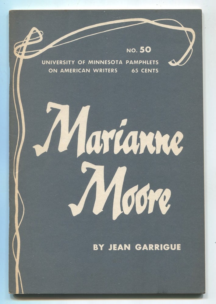 Item #540142 Marianne Moore. Jean GARRIGUE.
