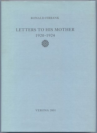 Item #540257 Letter to His Mother 1920-1924. Ronald FIRBANK