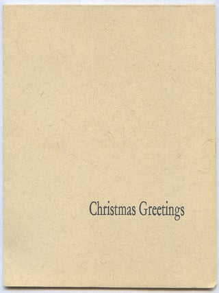 Christmas Keepsake]: from Ecce Homo (1945. Kathleen RAINE.