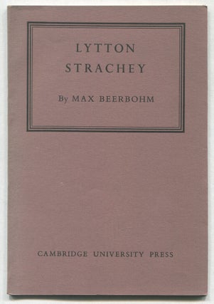 Item #540932 Lytton Strachey. Max BEERBOHM