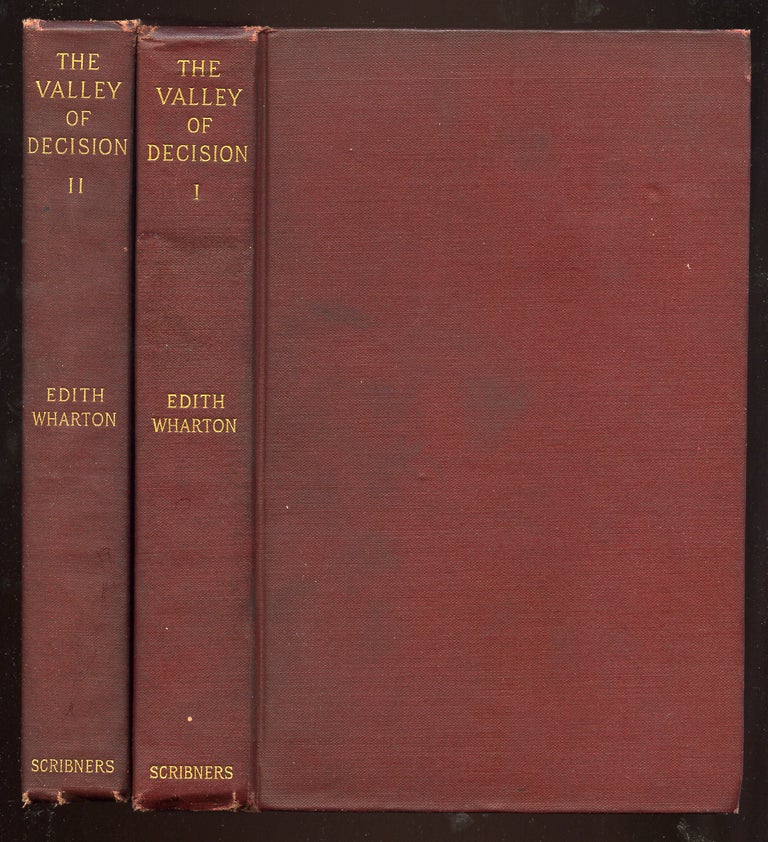 Item #54183 The Valley of Decision. Edith WHARTON.